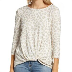 Nordstrom Gibson Cozy Twist Front Pullover NWT
